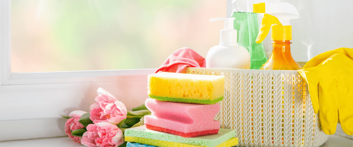 spring cleaning supplies