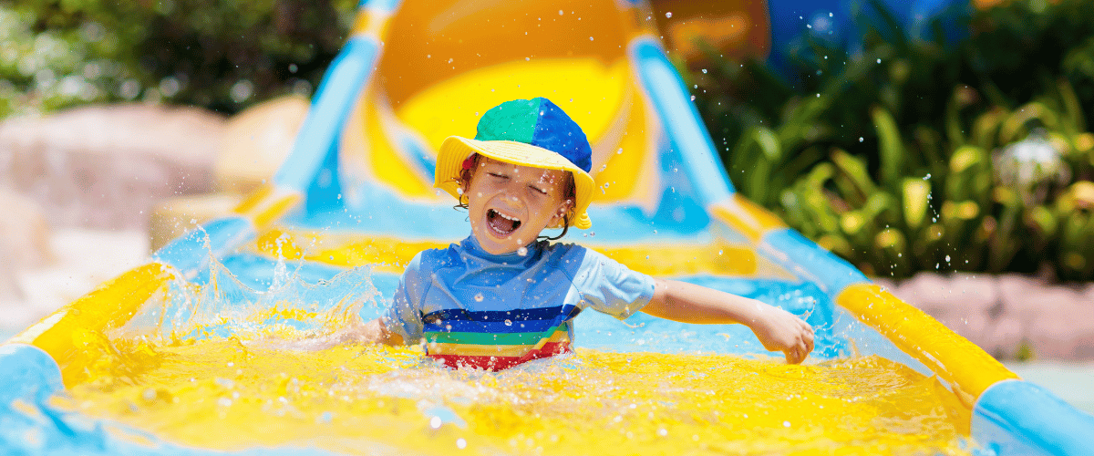 kid waterslide water park