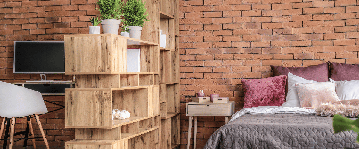 studio apartment brick wall airbnb