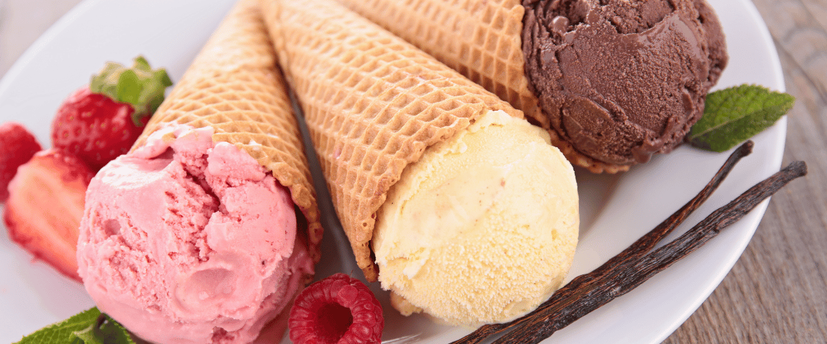 ice cream cones
